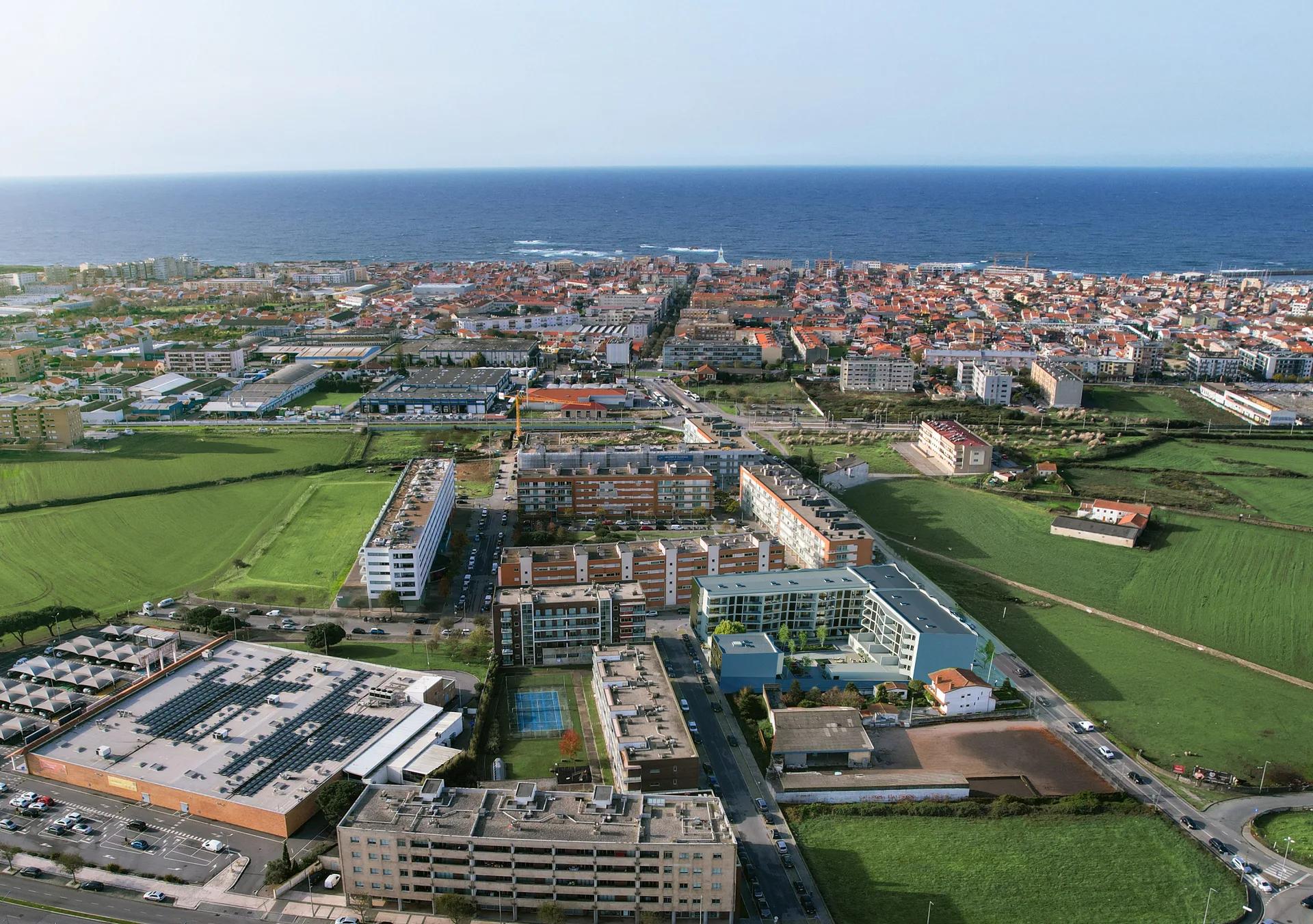 Vista aérea Vila do Conde